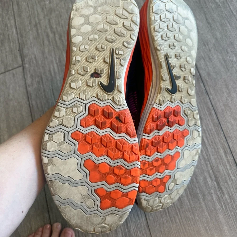 Nike Purple and Orange Athletic Sneakers - Picture 3 of 3